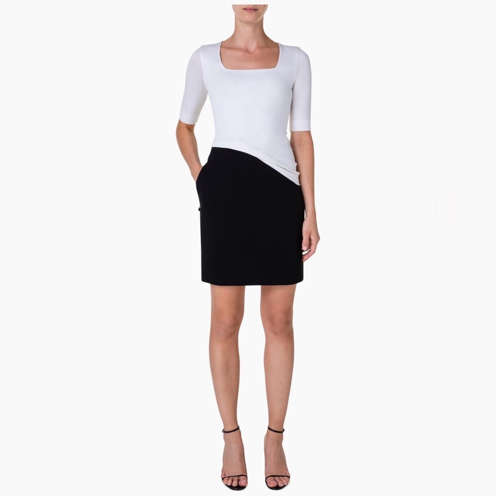 Akris Black Mini Pencil Skirt